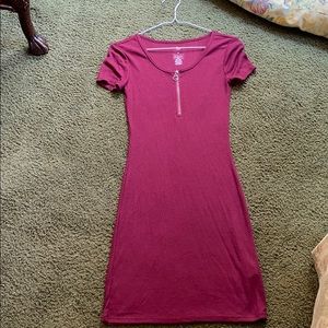 SOLD🌸 Burgundy Colored Ribbed Dress
